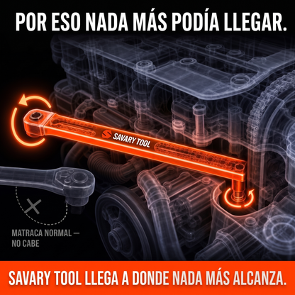 Vista rayos X del motor - por eso nada más podía llegar