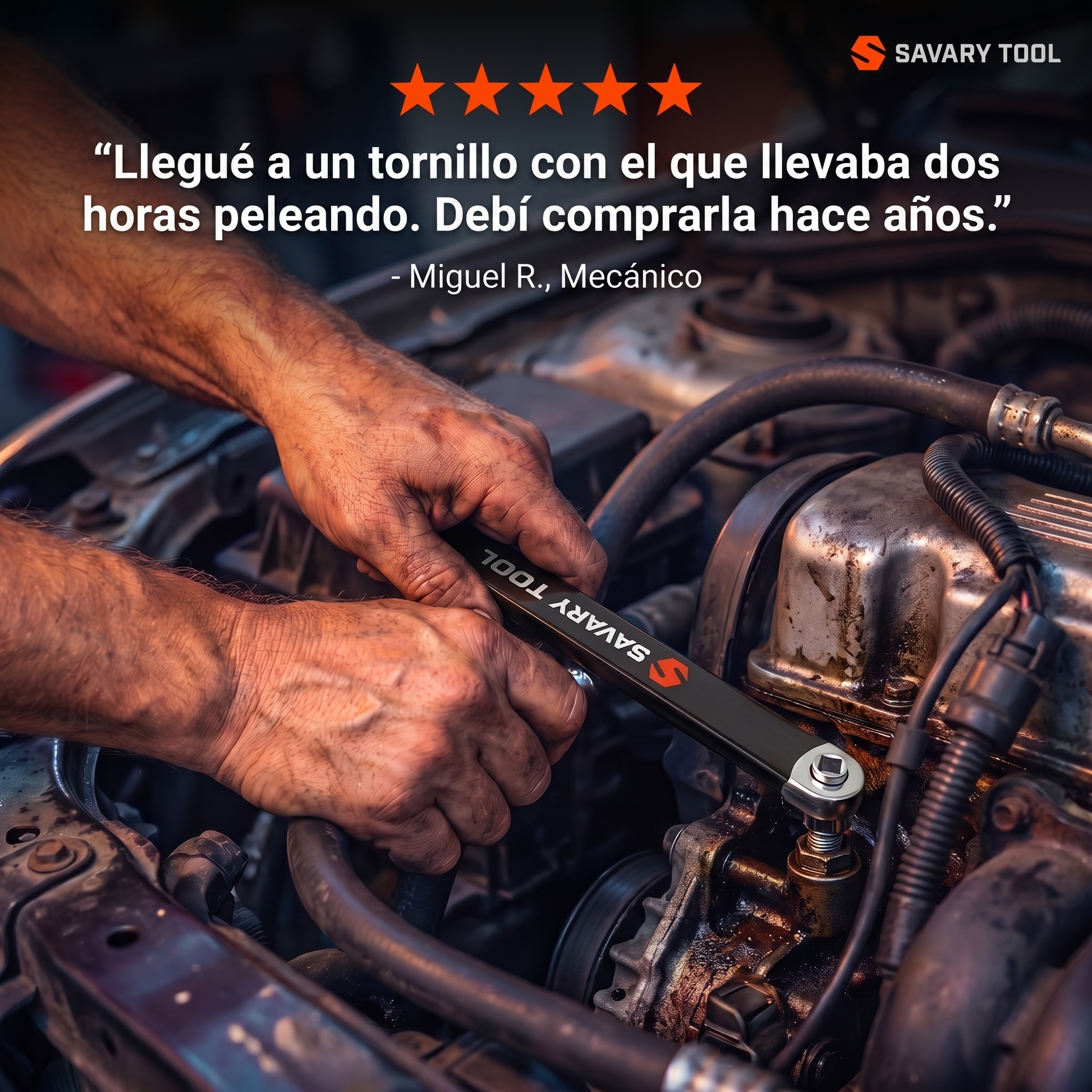 Reseña 5 estrellas de Miguel R., Mecánico