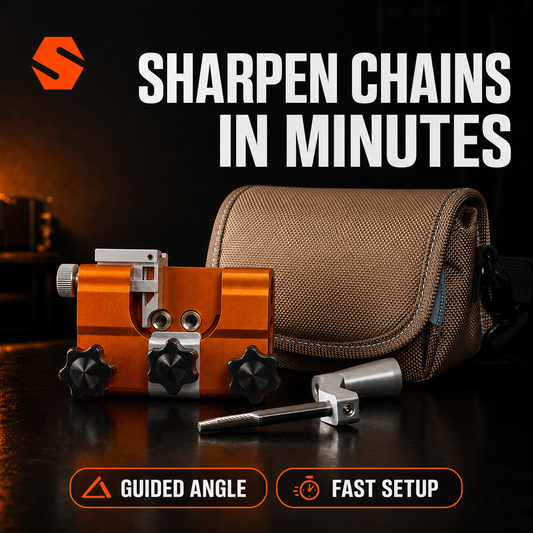Savary Chainsaw Sharpener real product hero image