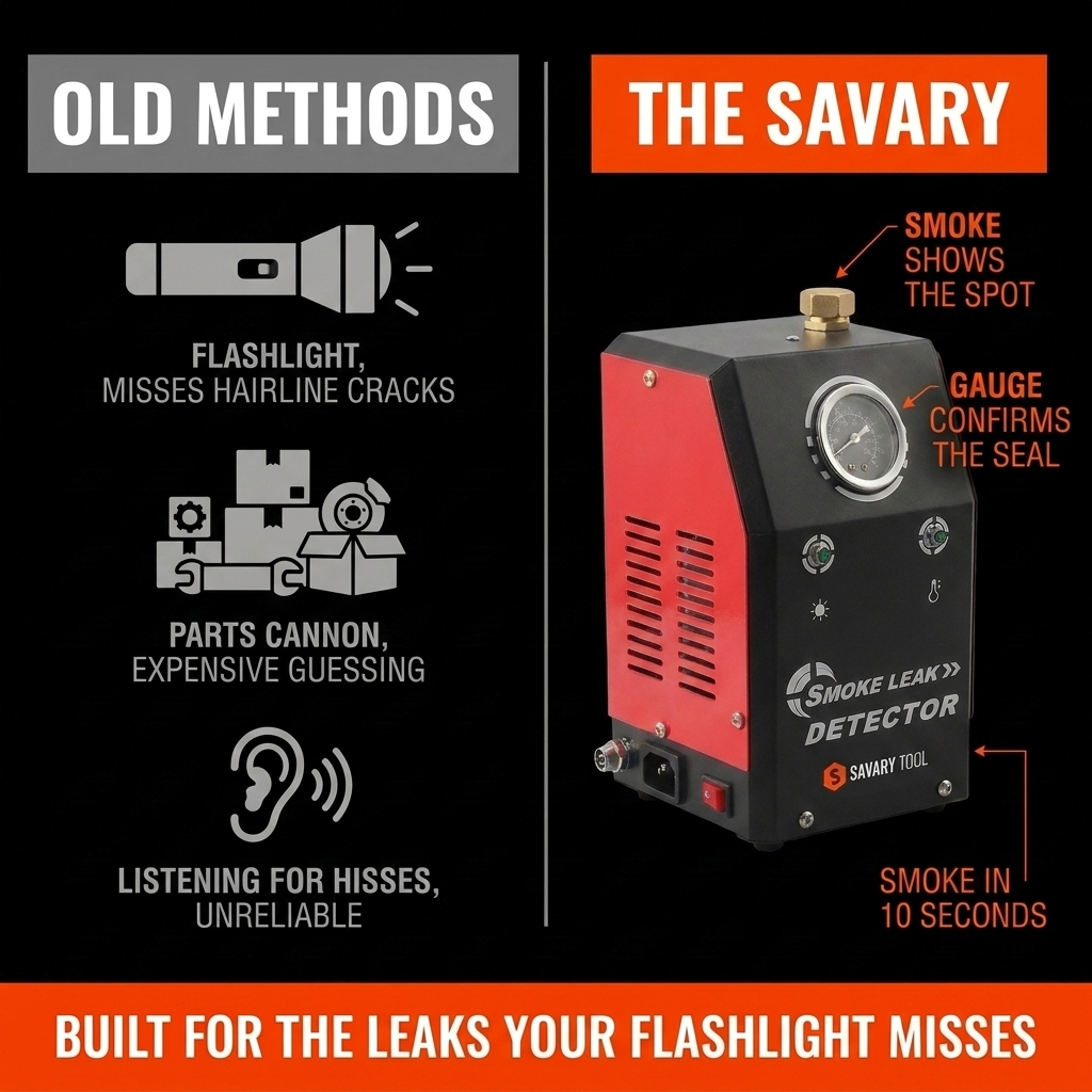 Old methods vs the Savary Smoke Leak Detector